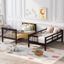 Stairway Bunk Bed With Storage And Guard Rail For Bedroom by Unique Piece Furniture
