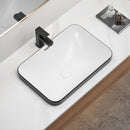 Undermount Bathroom Sink, Vessel Basin For Vanity Countertop - Black White by HouseOfZazla