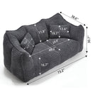 Comfortable Dual Beanbag Chair With High Resilience Foam Core For 2 People by HouseOfZazla