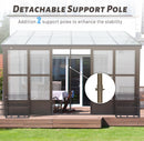 12x16FT All Season Sunroom with Detachable Polycarbonate Windows by HouseOfZazla