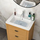 Rectangular Single Vanity Top With 1 Faucet Hole And Overflow, 28 X 19" - White by HouseOfZazla