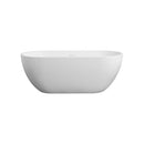Small Size Stone Resin Solid Surface Oval Shape Freestanding Bathtub For The Bathroom - Matte White by HouseOfZazla