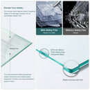 Modern Single Slide Shower Door, Tempered Glass, Stainless Steel Frame by HouseOfZazla
