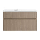 32-Inch Wall-Mounted Bathroom Vanity with Soft Close Doors and Drawer by HouseOfZazla