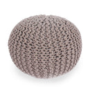 Moro Knitted Round Pouf With Pumpkin Shape by HouseOfZazla