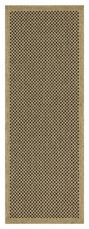 Earth GC_NTL1003 Jute/Black 5 ft. 3 in. x 7 ft. 3 in. Indoor/Outdoor Area Rug