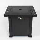 Square Fire Pit Table - Brown