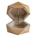 36.61'' Retro Style Polygon Flip Top Coffee Table