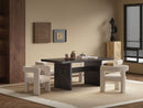 Jaramillo & Lomas - 5 Pieces Dining Room Set - Beige / Espresso by HouseOfZazla