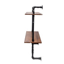 Industrial Pipe Shelf 3-Tier and 2-Tier Wall Mounted Shelves by HouseOfZazla