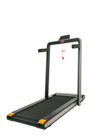 2 in 1 Under Desk Treadmill, 2.5HP Folding Electric Treadmill Walking Jogging Machine for Home Office with Remote Control, Black