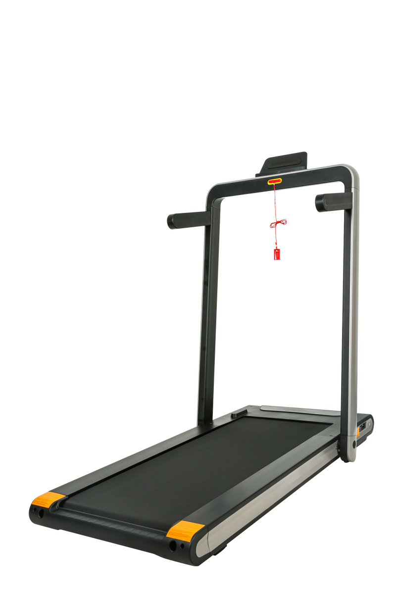 2 in 1 Under Desk Treadmill, 2.5HP Folding Electric Treadmill Walking Jogging Machine for Home Office with Remote Control, Black