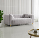 81.89"Teddy Large Modern Sofa with Gold Metal Legs,3 Seater Upholstered Sofa Love Seats Furniture for Bedroom, Apartment