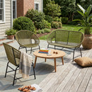 Nusa Outdoor Patio 4-Pcs Chat Set by HouseOfZazla