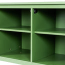StylishTVcabinet Entertainment CenterTV Stand, TVconsoletable, Media Console, Solidwood Frame, Changhong Glass Door, Metal Handle by HouseOfZazla