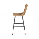 Sawtelle Outdoor Wicker Barstools (Set of 2) by HouseOfZazla