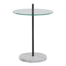 Claire - Contemporary / Glam Side Table - Black / Clear by HouseOfZazla