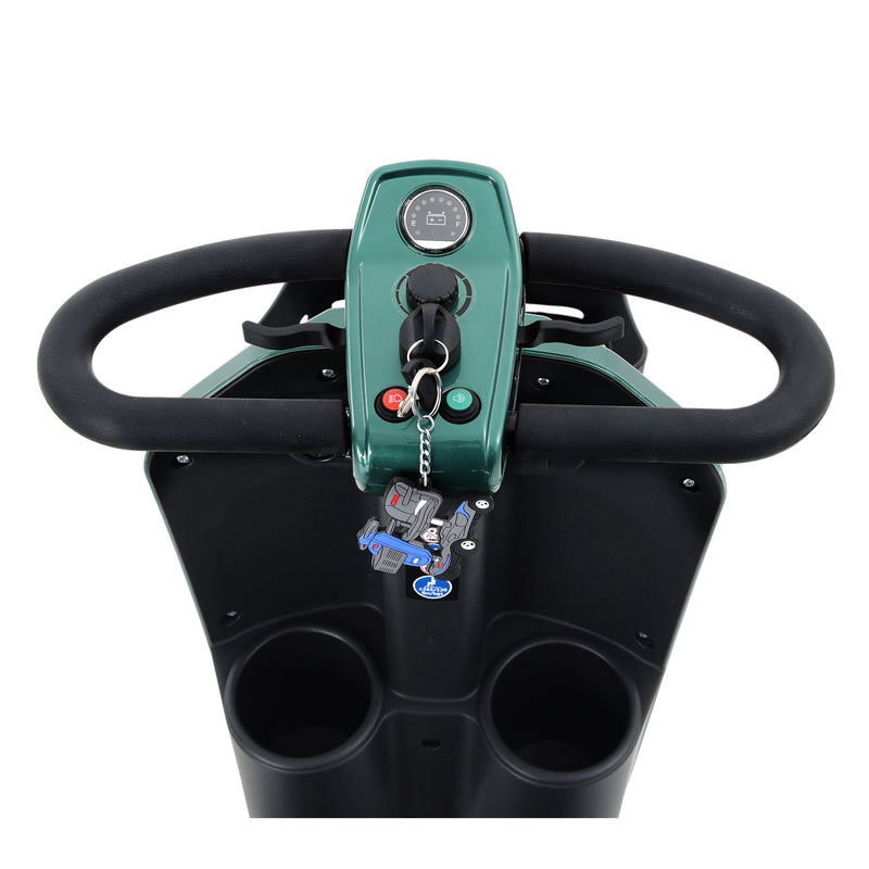 MAX PLUS EMERALD Wheels Outdoor Compact Mobility Scooter with 2pcsx20AH Lead acid Battery, 16 Miles, Cup Holders & USB charger Port