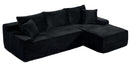 94.06 Inch Right Chaise L Shaped Boneless Cloud Sectional Sofa