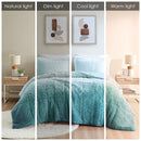 King Ombre Shaggy Long Fur Comforter Mini Set