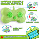 2Pack Dinosaur Remote Control Cars for Toddlers Rechargeable RC Cars with Light Music Birthday Gift For Boys Girls Aged 3 4 5 6 Years Old