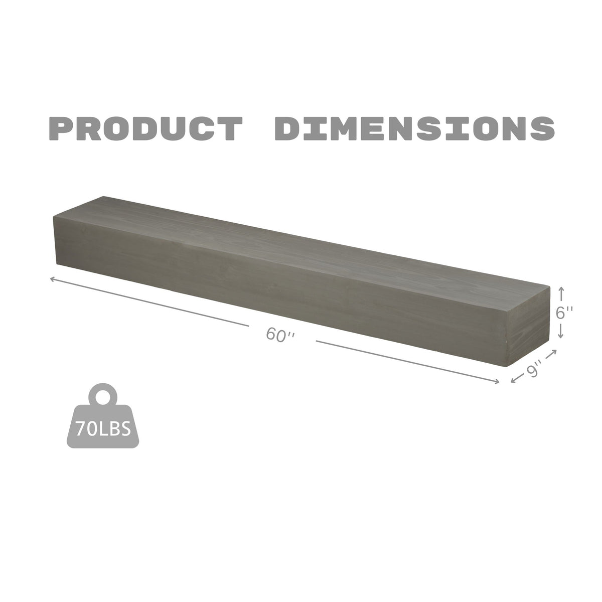 Fireplace Mantel Floating Shelf For Home Decor, photo 33 of 40