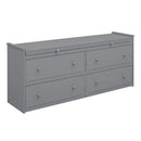 Loft Bed With Retractable Writing Desk And 4 Drawers, With Lateral Portable Desk And Shelves by HouseOfZazla