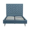 Crosby - Bed With Upholstered Headboard And Slats by HouseOfZazla