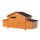 70" Large Wooden Chicken Coop with 2 Nesting Boxes by HouseOfZazla