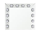Noralie Mirrored & Faux Diamonds Accent Mirror