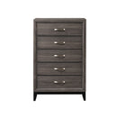 Contemporary 5 Drawer Tall Chest by Unique Piece Furniture