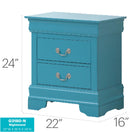 Louis Phillipe - Nightstand - Wood by HouseOfZazla