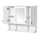 Wall Mounted Bathroom Medicine Wall Cabinet With Mirror & Open Shelves by Unique Piece Furniture