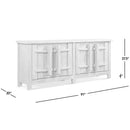 Rowan - 4 Door Sideboard Cabinet - Natural by HouseOfZazla