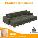 Modern Comfy Upholstered Sofa Cloud Couch & Deep Seat Couches by HouseOfZazla