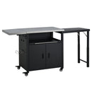 Foldable Outdoor Prep Station BBQ Cart Patio Dining Cart by HouseOfZazla