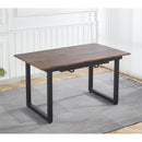 Square Extendable Dining Table With Metal Legs by Unique Piece Furniture