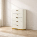 La Pierre - 5 Drawer Chest - Beige