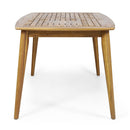 Outdoor 7 Pieces Rustic Patio Dining Set - Teak by HouseOfZazla