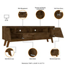 Marcus - TV Stand With 4 Shelves And Soft Close Doors by HouseOfZazla