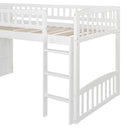 Loft Stairway Bed With 2 Drawers, Convertible Ladder And Slide by HouseOfZazla