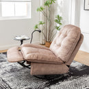 Modern Swivel Gliding Recliner Chair With Rocking Function And Phone Holder, Large Comfortable by HouseOfZazla