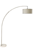 78" SILVER ARCH FLOOR LAMP WITH KD SHADE W/ DOUBLE BOX (1PC/CTN) (2.15/26.84)