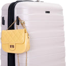 3 Piece Luggage Sets PC Lightweight & Durable Expandable Suitcase with Two Hooks, Double Spinner Wheels, TSA Lock, (21/25/29) Sand