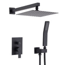 12" Ceiling Mount Shower System With Rain Mixer And Handheld Shower by HouseOfZazla