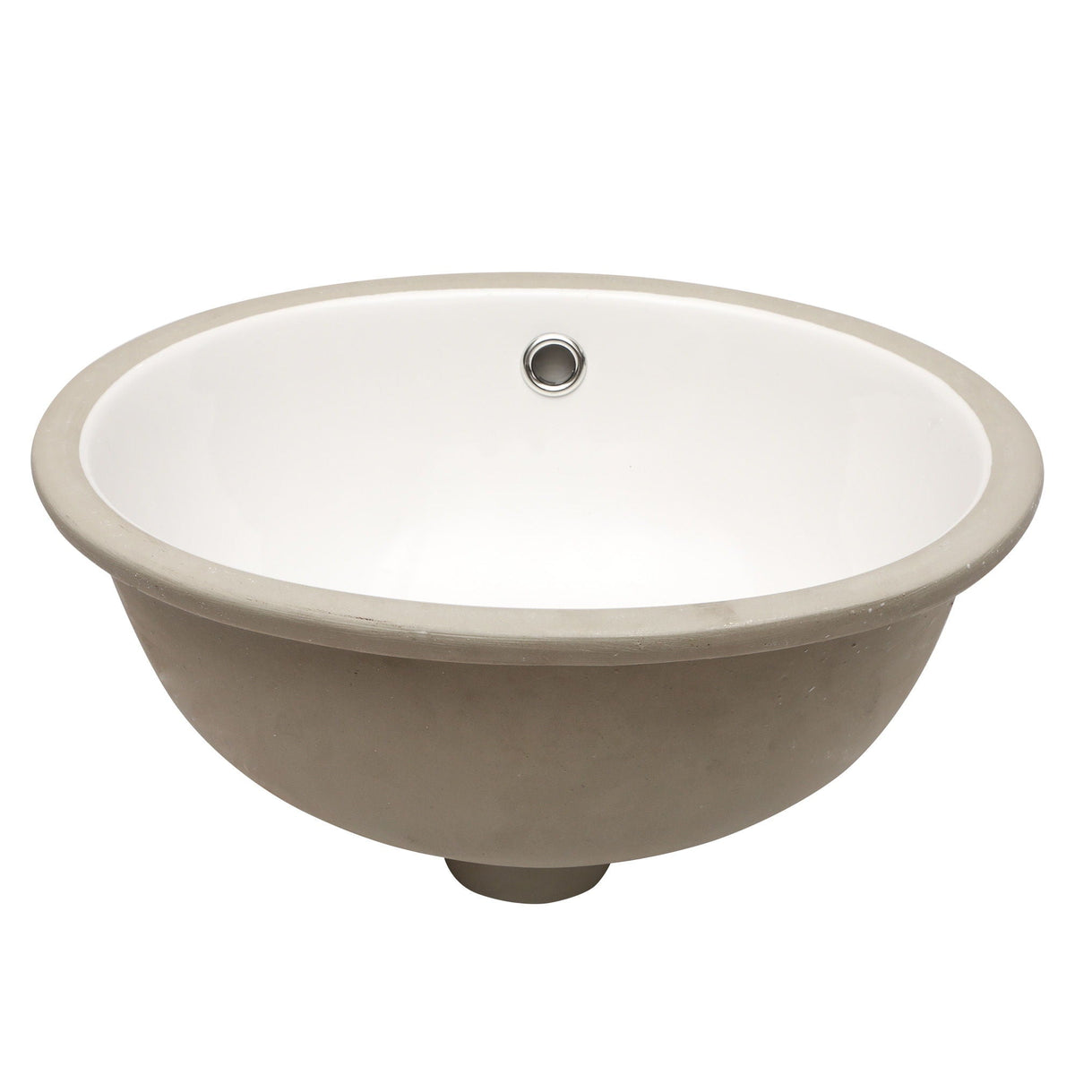 Elegant Ceramic Oval Undermount Bathroom Sink With Overflow, photo 2 of 20