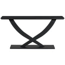 Console Table With Cross Leg Base and Reinforced Support Plate by HouseOfZazla