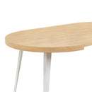 Extendable Dining Table with Metal Legs