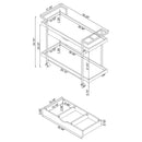 Begonia - 1 Drawer Cart - Driftwood by HouseOfZazla