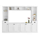 Minimalist Entertainment Wall Unit Set With Bridge For TVs Up To 75" by HouseOfZazla